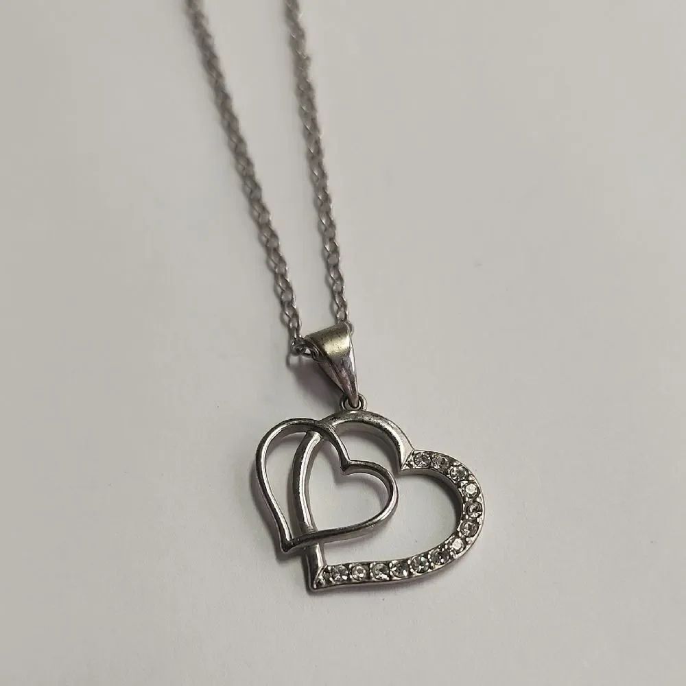 Silver Heart Pendant Necklace